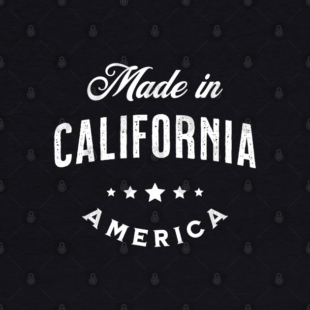 Made In California, USA - Vintage Logo Text Design by VicEllisArt